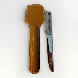 Vintage Solingen Letter Opener And Leather Sheath City Scape Germany